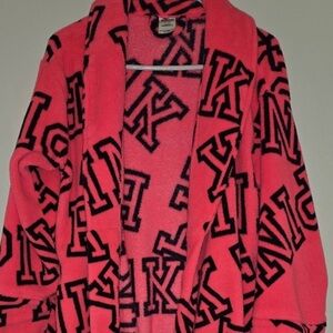 PINK Victoria's Secret Vibrant Pink Logo Robe S/XS